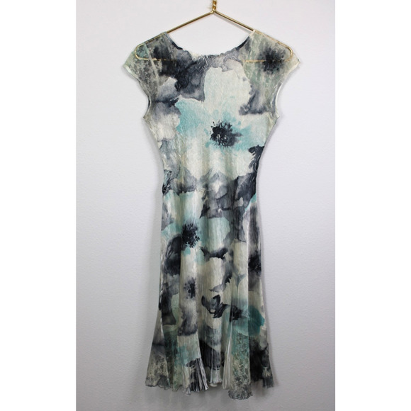 Komarov Woman's Dress S Crinkle Midi Fit-Flared Dress - Picture 8 of 8